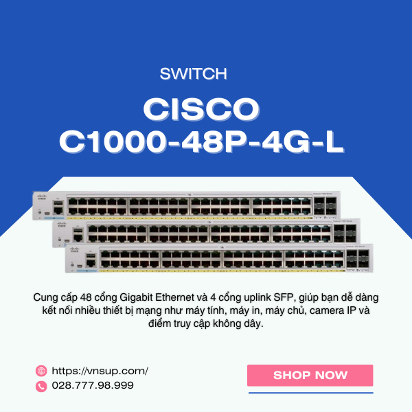 Switch Cisco C1000-48P-4G-L