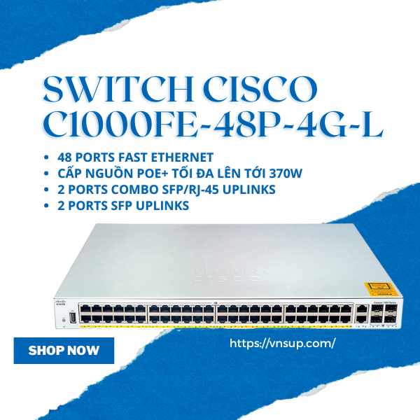 Switch Cisco C1000FE-48P-4G-L