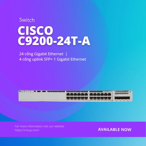 Switch Cisco C9200-24T-A