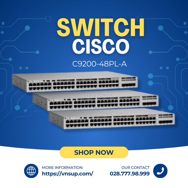 Switch Cisco C9200-48PL-A