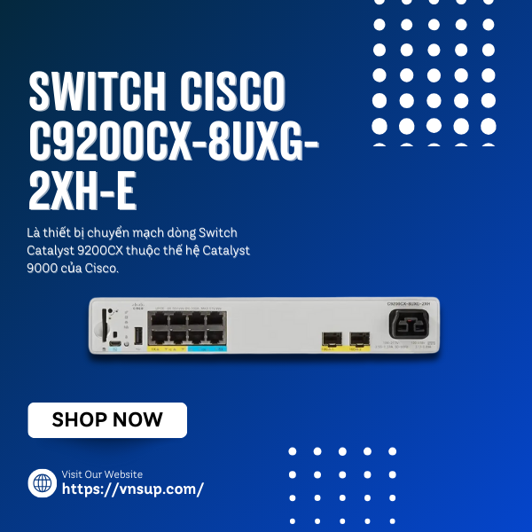 Switch Cisco C9200CX-8UXG-2XH-E