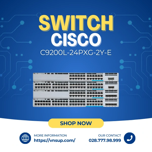 Switch Cisco C9200L-24PXG-2Y-E