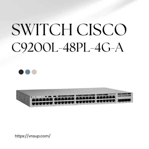 Switch Cisco C9200L-48PL-4G-A
