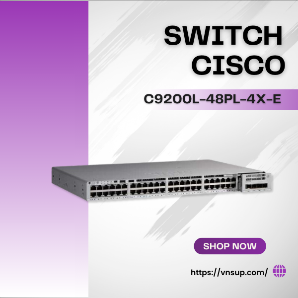 Switch Cisco C9200L-48PL-4X-E