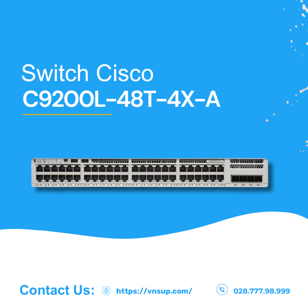 Switch Cisco C9200L-48T-4X-A