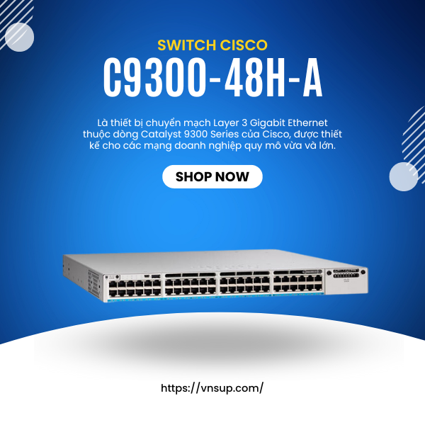 Switch Cisco C9300-48H-A