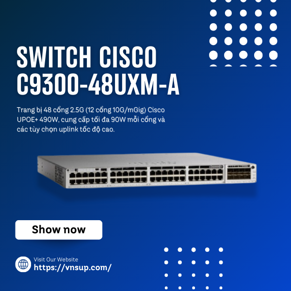 Switch Cisco C9300-48UXM-A