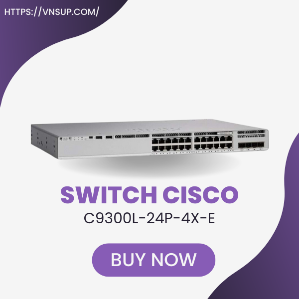 Switch Cisco C9300L-24P-4X-E