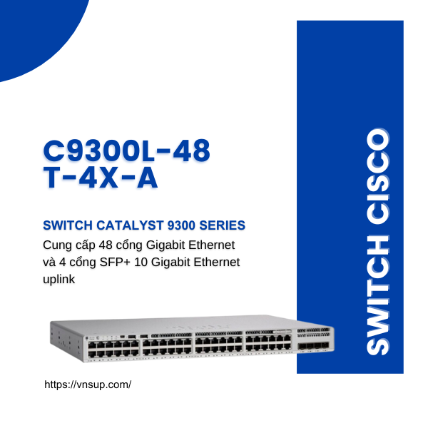 Switch Cisco C9300L-48T-4X-A