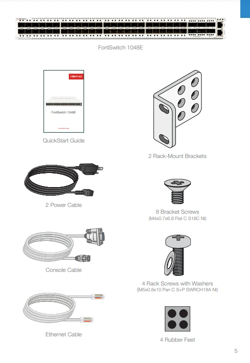 Trong hộp Fortinet FortiSwitch 1048E