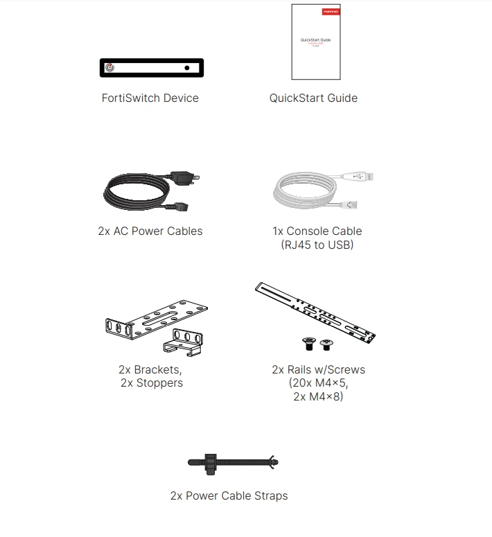 Trong hộp Fortinet FortiSwitch 2048F