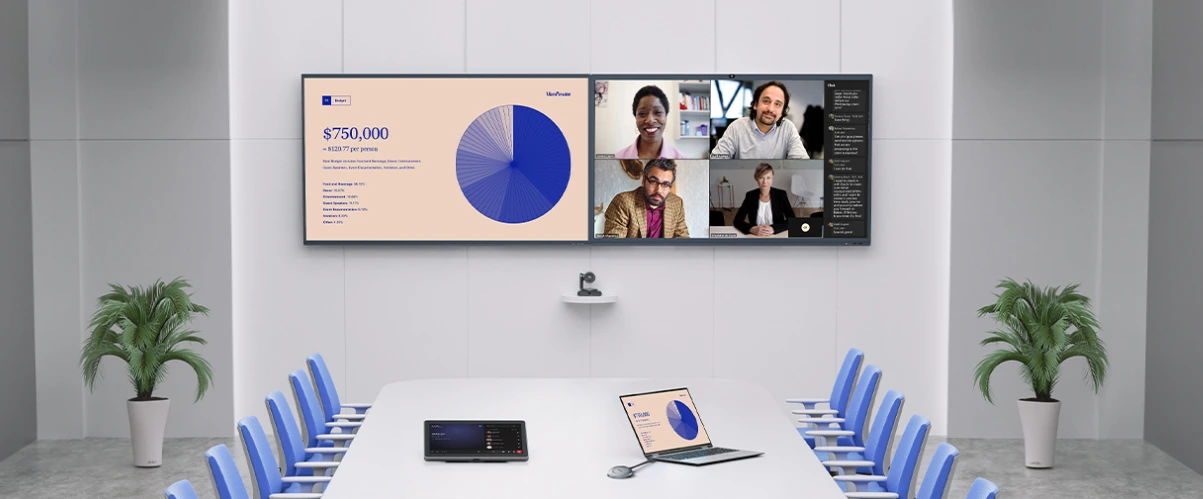 Ứng dụng camera hội nghị MAXHUB UC P30 trong phòng họp vừa và lớn