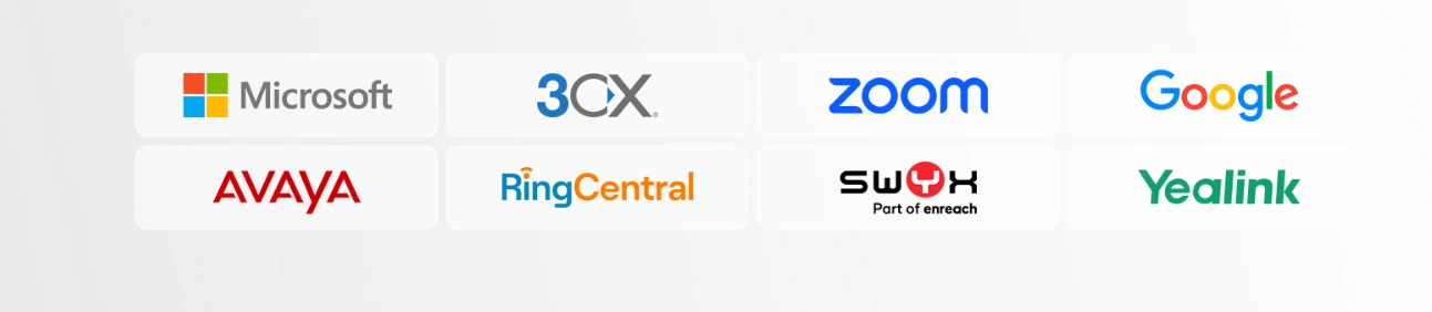 Yealink WH64 tương thích với các nền tảng hội nghị UC