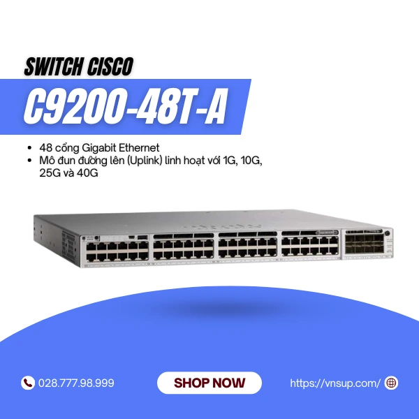 Switch Cisco C9200-48T-A