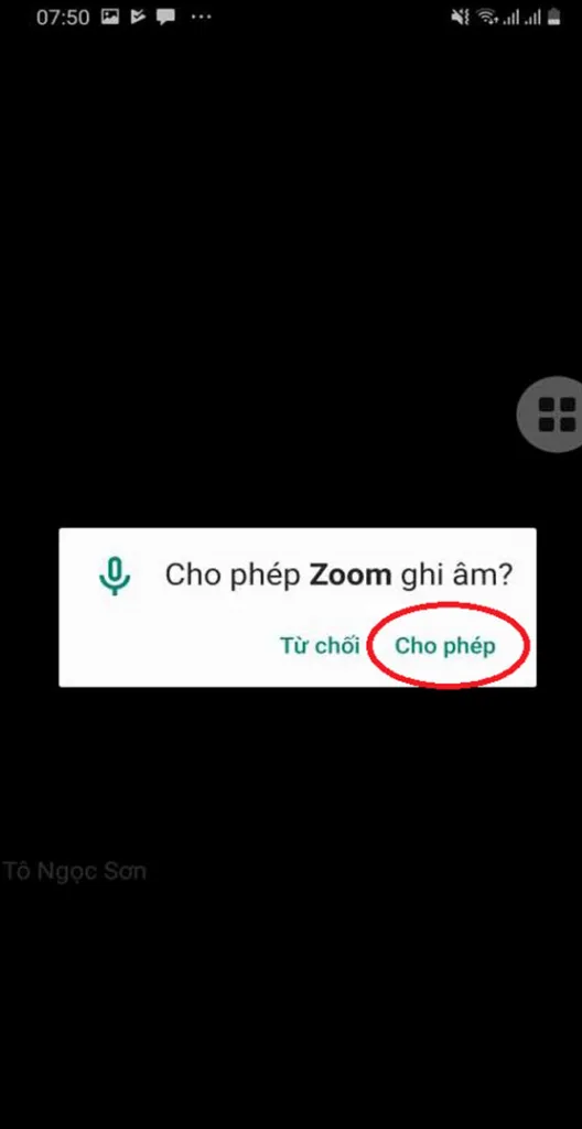 Cách bật mic trong Zoom trên điện thoại