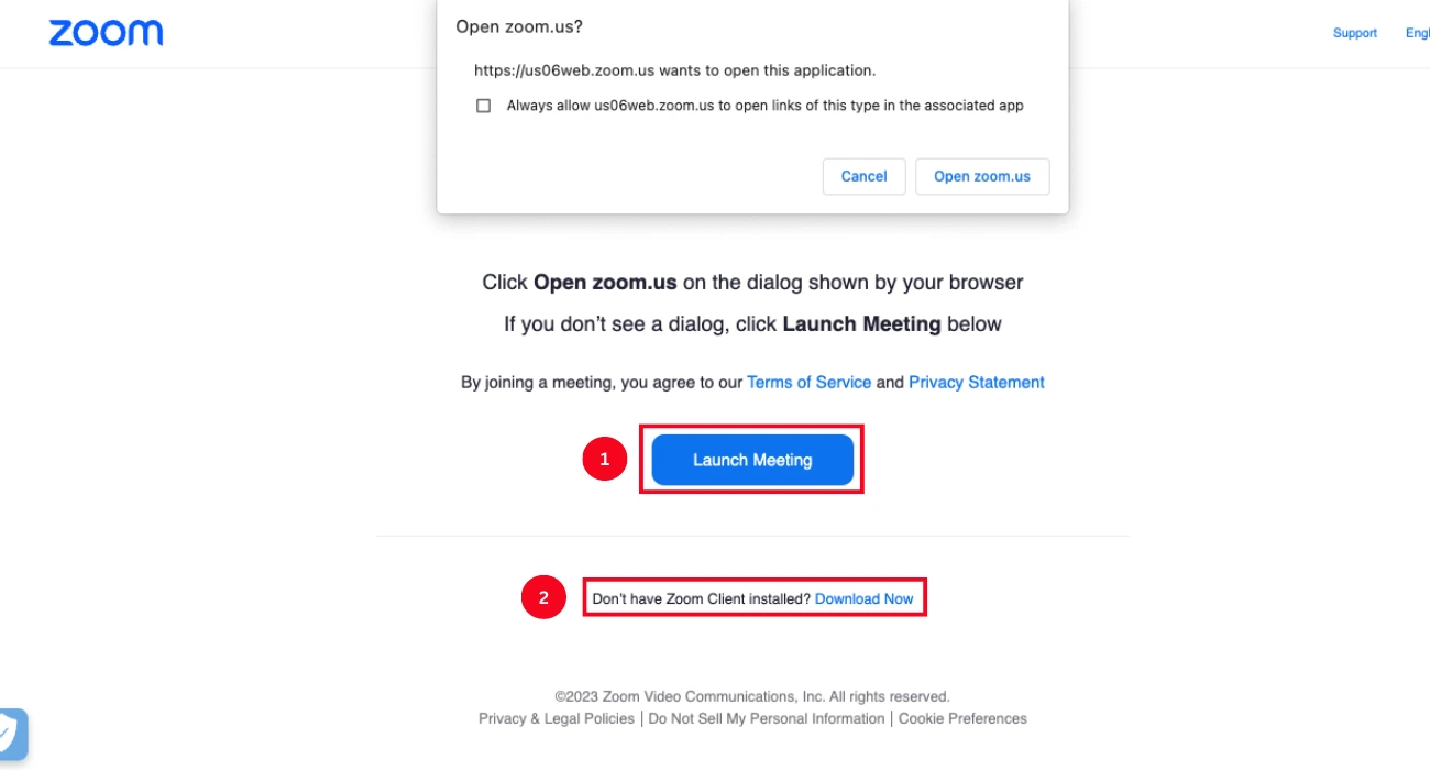 Cách tham gia cuộc họp zoom trên web 01