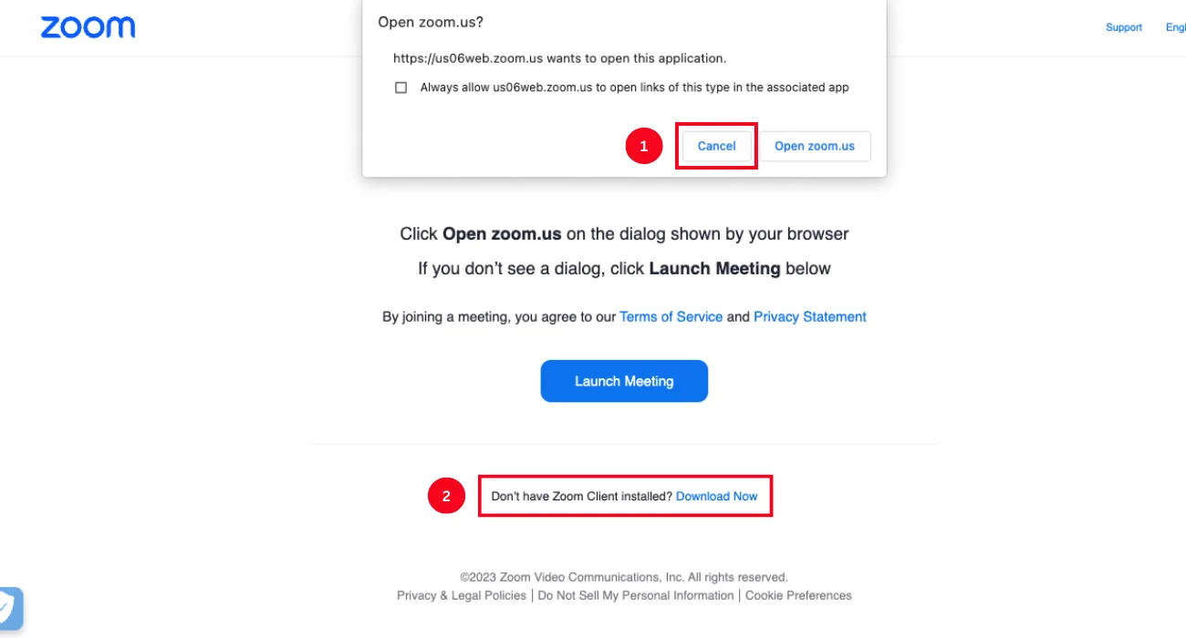 Cách tham gia cuộc họp zoom trên web 02