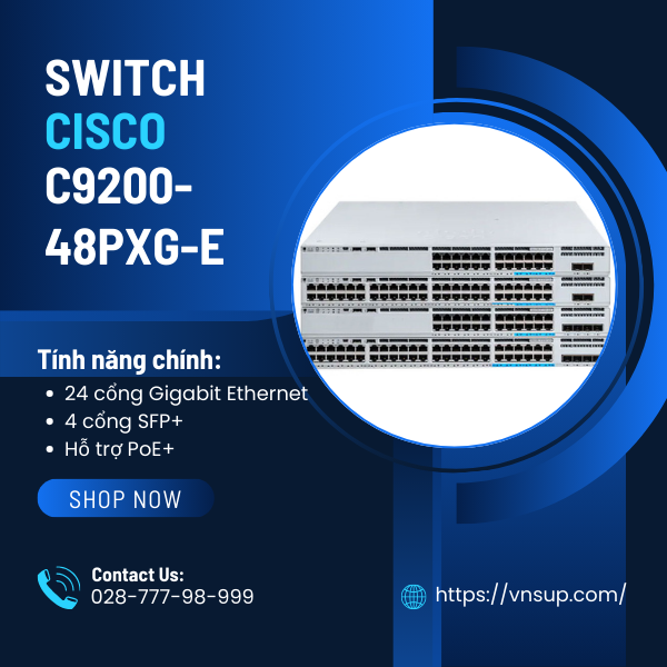 Cisco 48 cổng C9200-48PXG-E