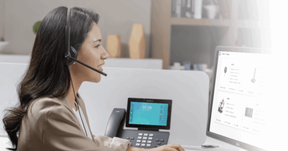 Yealink UH34 Dual Teams - Tai nghe call center cho doanh nghiệp 2025 Dễ dàng thao tác chức năng