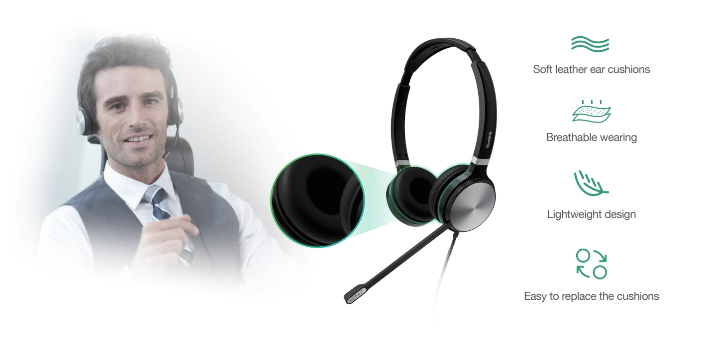 Đeo Yealink UH36 thoải mái cả ngày