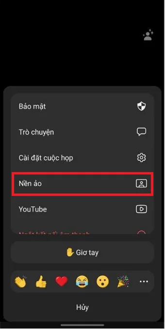 Hướng dẫn cách đổi nền zoom trên điện thoại Android