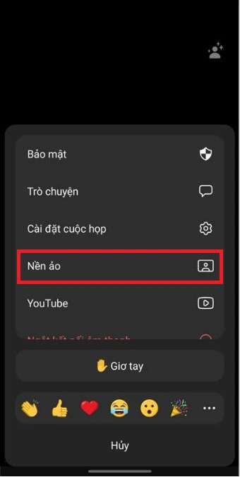 Hướng dẫn cách đổi nền zoom trên điện thoại Android