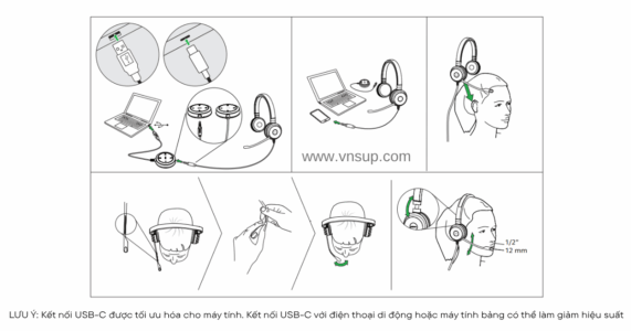 Hướng dẫn nhanh cách sử dụng Jabra Evolve 30 II Ms Stereo USB-C