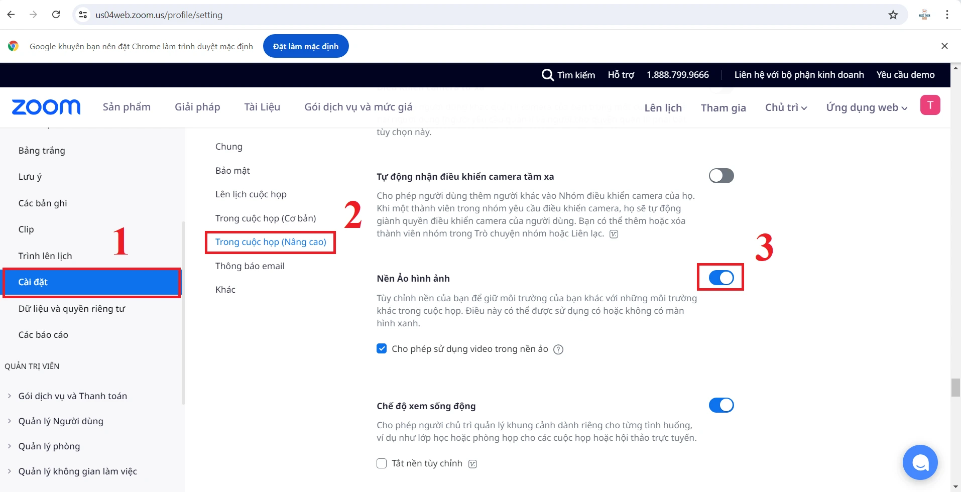 Khắc phục tình trạng Zoom không có nền ảo trên điện thoại