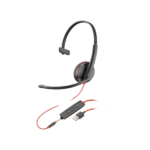 Poly Blackwire 3215 Monaural USB-A Headset (PN 80S06AA) - Tai nghe call center cho doanh nghiệp