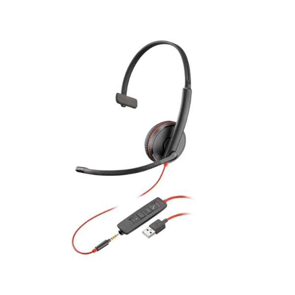 Poly Blackwire 3215 Monaural USB-A Headset