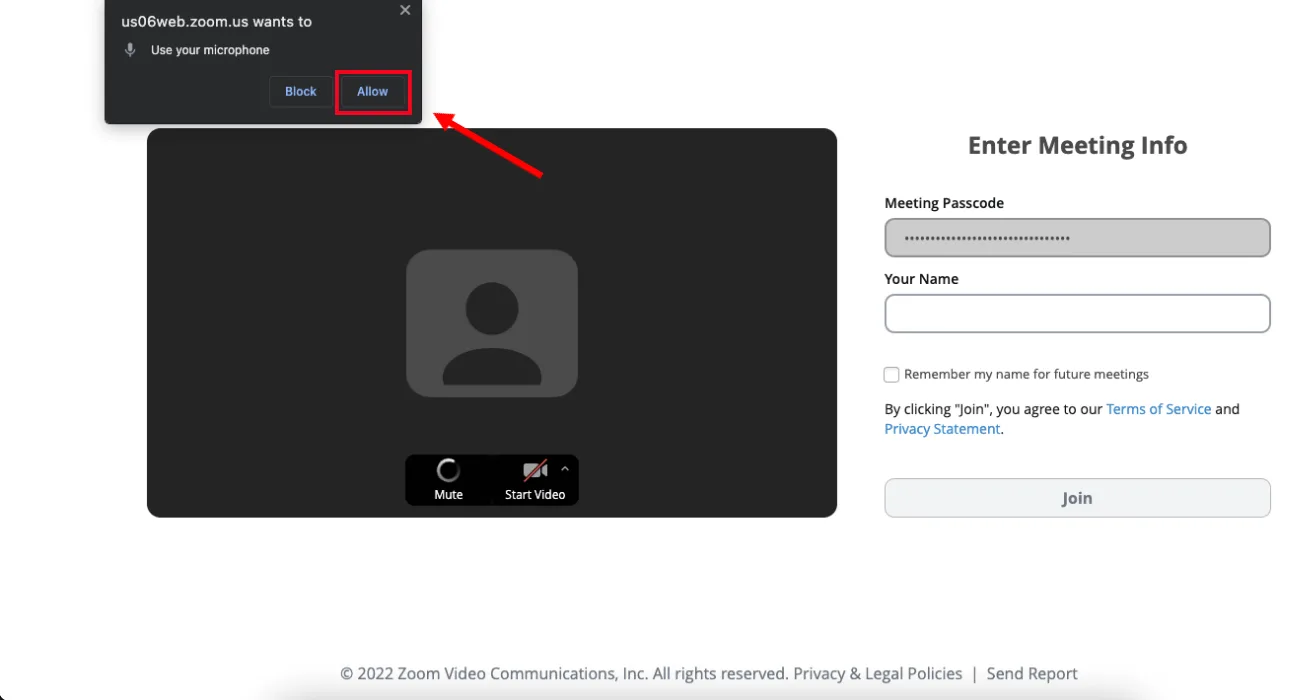 Sử dụng liên kết cuộc họp Zoom để tham gia cuộc họp Zoom không cần tài khoản 01