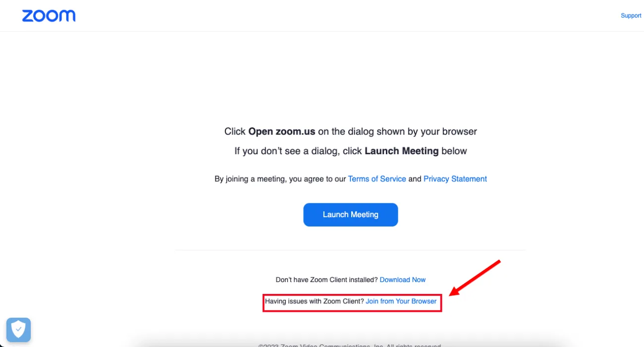 Sử dụng liên kết cuộc họp Zoom để tham gia cuộc họp Zoom không cần tài khoản