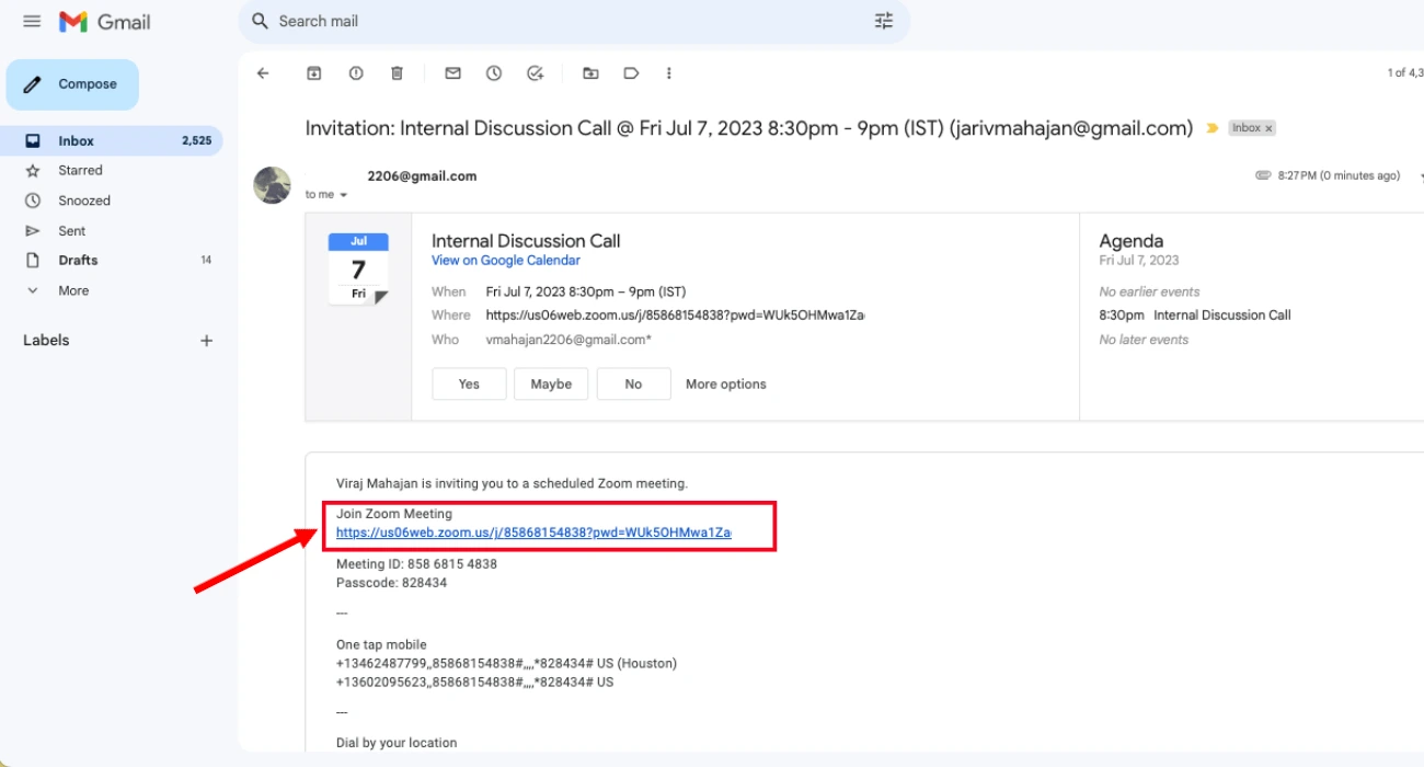 Sử dụng liên kết cuộc họp Zoom để tham gia cuộc họp Zoom