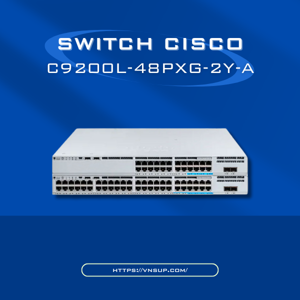 Switch Cisco C9200L-48PXG-2Y-A