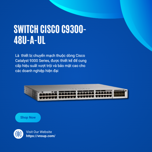 Switch Cisco C9300-48U-A-UL