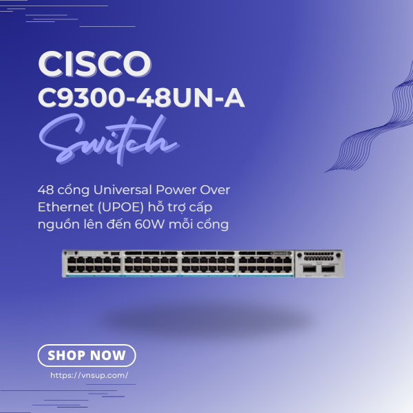 Switch Cisco C9300-48UN-A