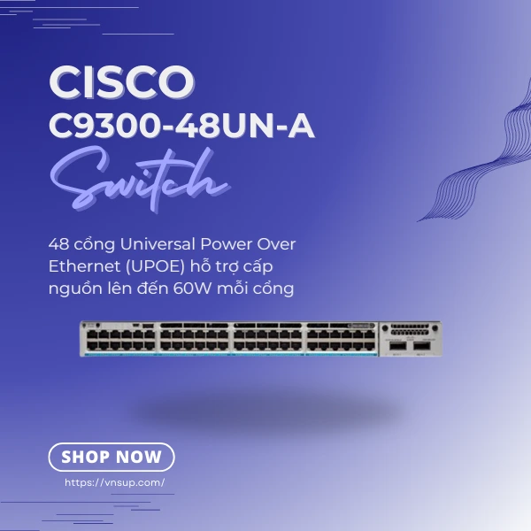 Switch Cisco C9300-48UN-A
