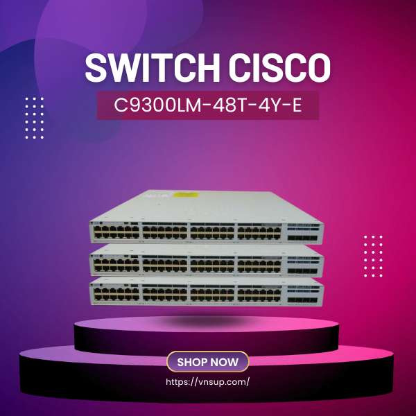 Switch Cisco C9300LM-48T-4Y-E