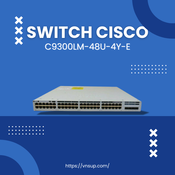 Switch Cisco C9300LM-48U-4Y-E