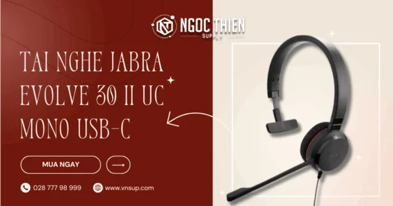 Tai nghe Jabra Evolve 30 II UC Mono USB-C