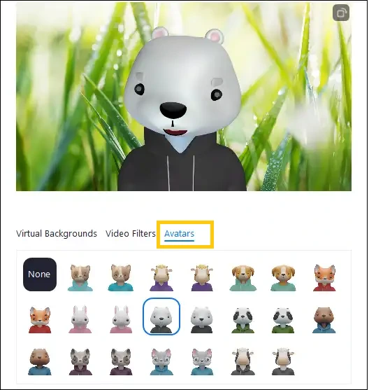 Bật filter cho zoom trên máy tính trước khi vào cuộc họp Zoom Meetings 03