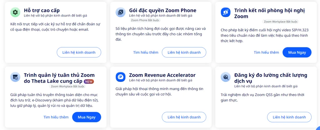 Các gói Zoom bổ sung 01