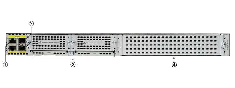 Mặt sau bộ định tuyến Cisco ISR4331-SEC K9