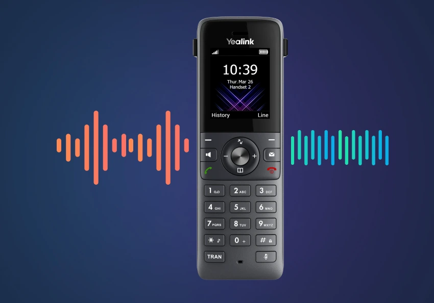 Điện thoại cầm tay Yealink W74H có chất lượng âm thanh HD