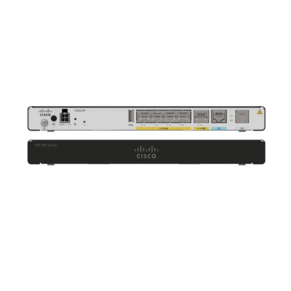 Mặt trước và mặt sau của Router Cisco C926-4P Mặt trước và mặt sau của Router Cisco C926-4P