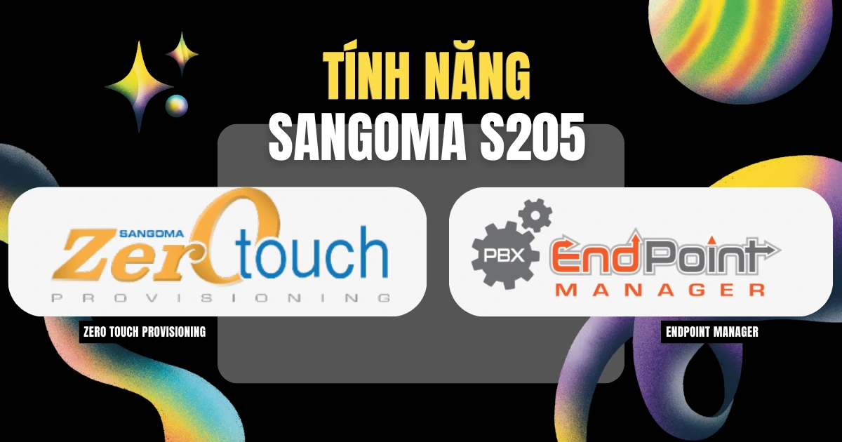 tính năng chính điện thoại ip sangoma s205
