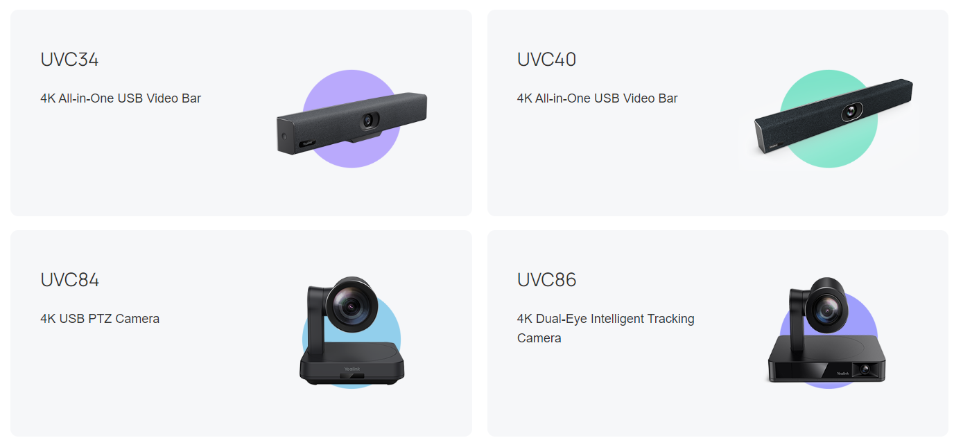 Các camera Yealink MCoreKit-C5-ZR (Base-kit) Zoom Rooms có thể kết hợp cùng