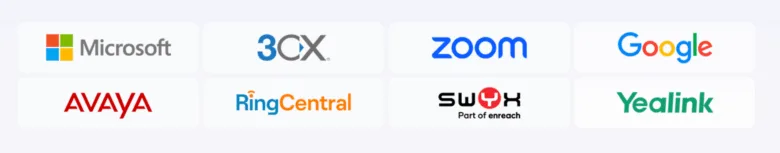 Các nền tảng tai nghe Yealink WH64 Hybrid tương thích