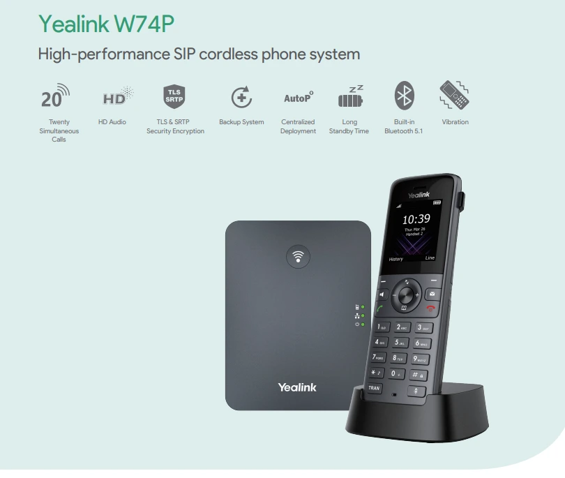 Tóm tắt tính năng của Yealink W74P