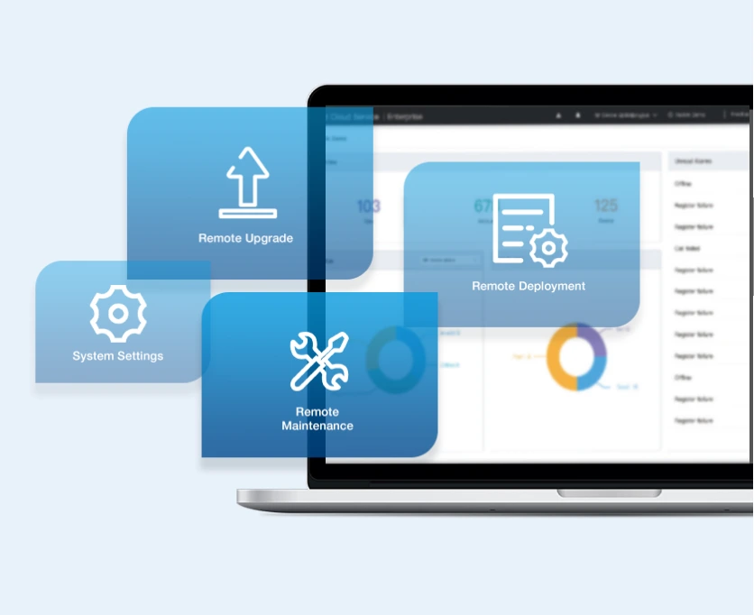 W74P hỗ trợ cấu hình hiệu quả và triển khai hàng loạt